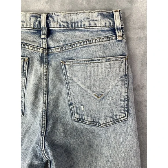 Hudson Jeans Womens 29 Blue Fray Light Wash Denim High Rise Distressed - Picture 12 of 12